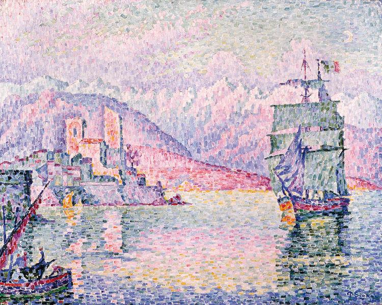 Paul Signac Antibes, Evening Sweden oil painting art